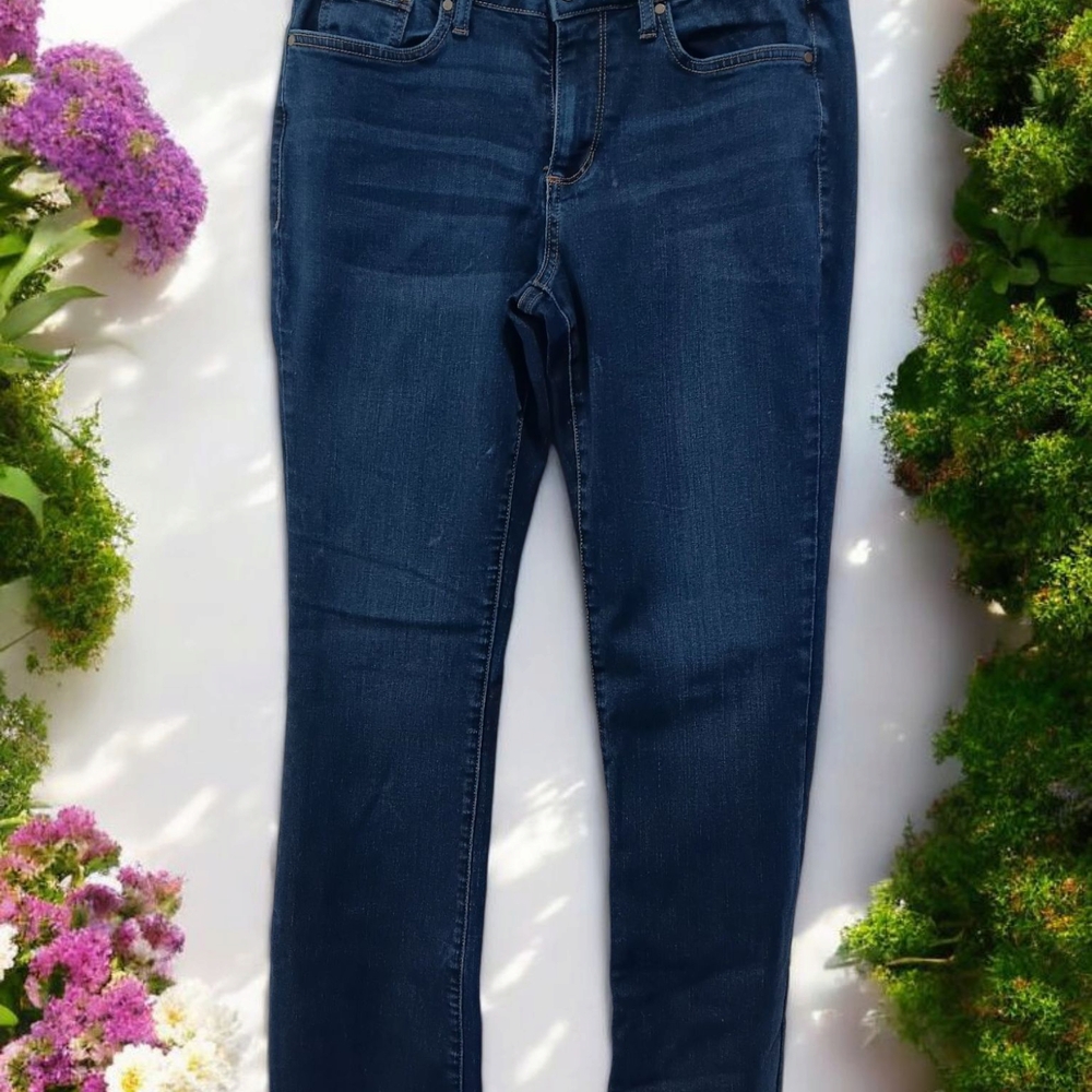 a.n.a Womens Dark Blue  Mid Rise Boot Cut Jeans Classic Style